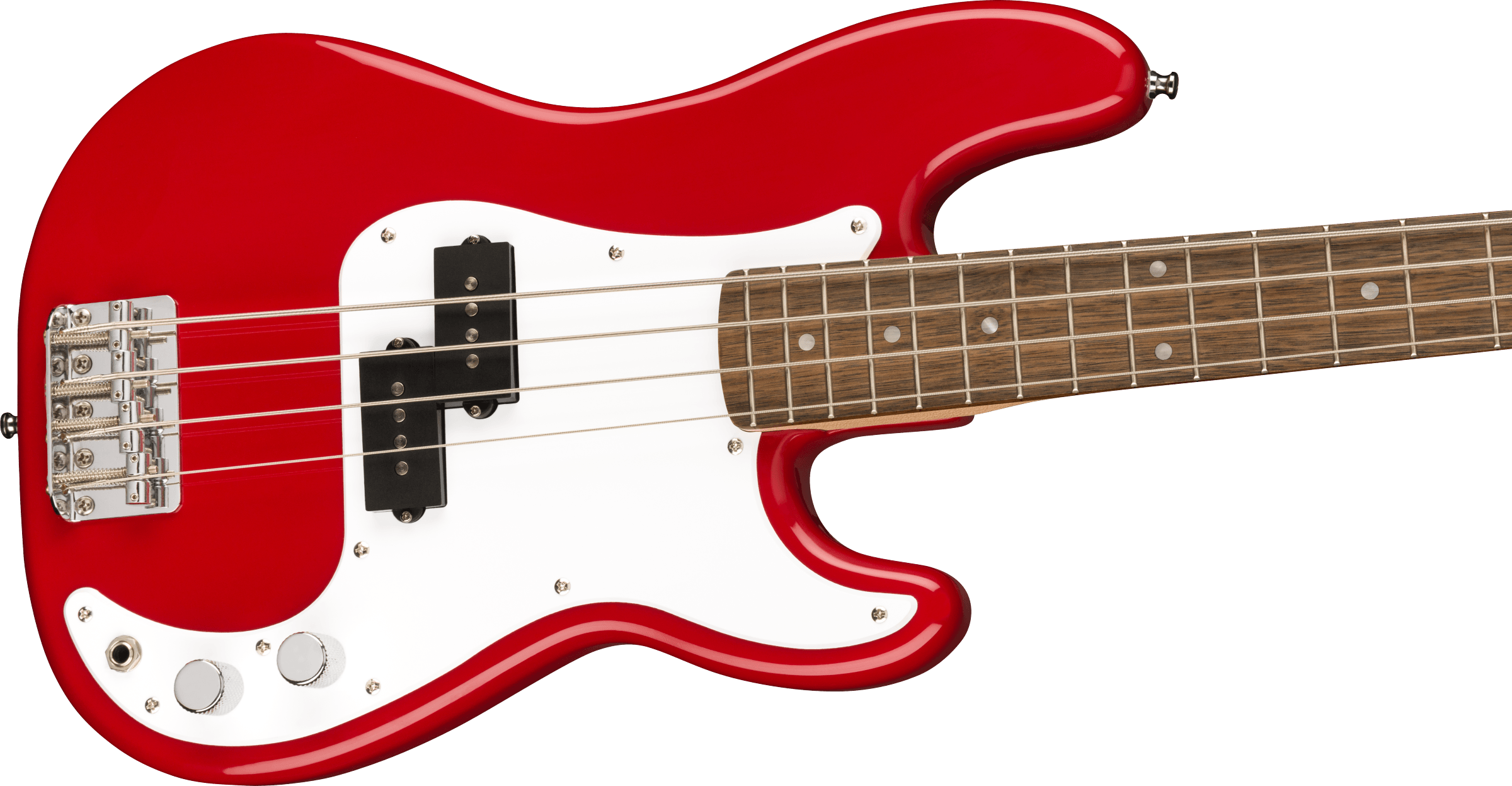 Squier Mini Precision Bass Guitar in Dakota Red