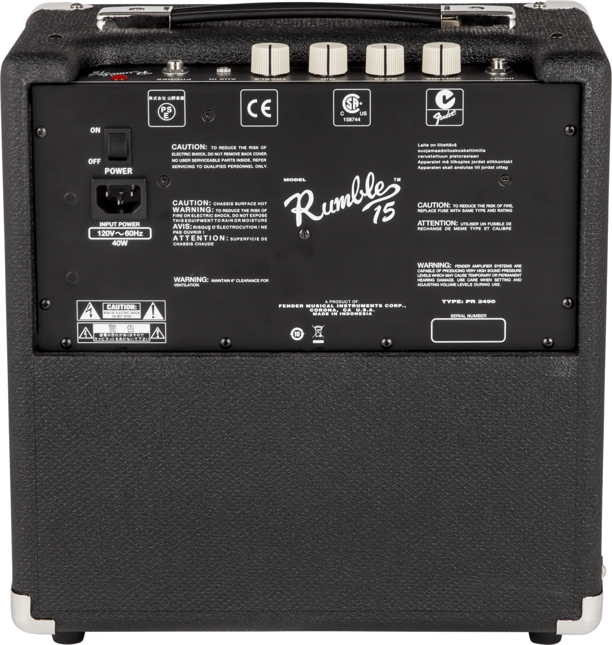 Fender Rumble 15 Bass Combo Amp