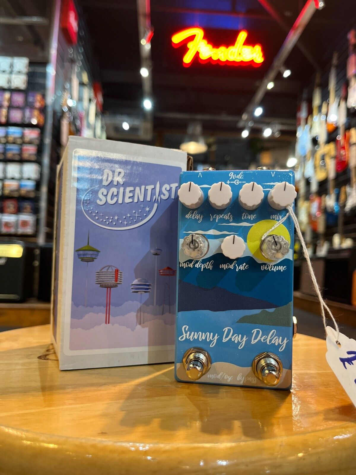 Dr Scientist Sunny Day Delay Guitar Effects Pedal