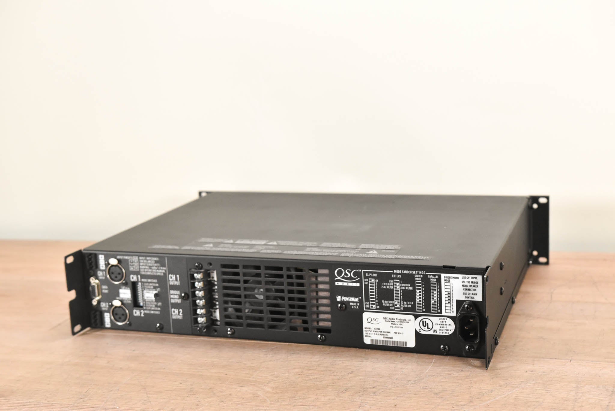 QSC CX702 2Channel Power Amplifier