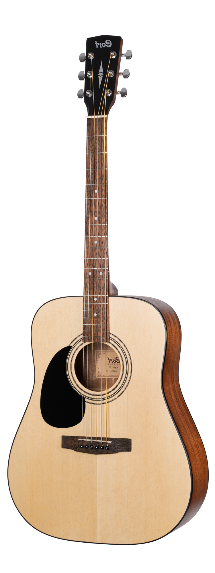 Cort AD810-LH Dreadnought Acoustic Left Handed in Natural Open Pore