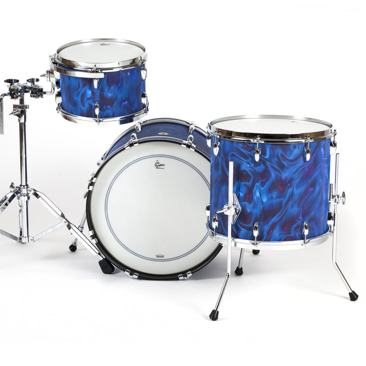 Gretsch USA Broadkaster Shell Pack in Peacock Satin Flame - 20"| 12"| 16"