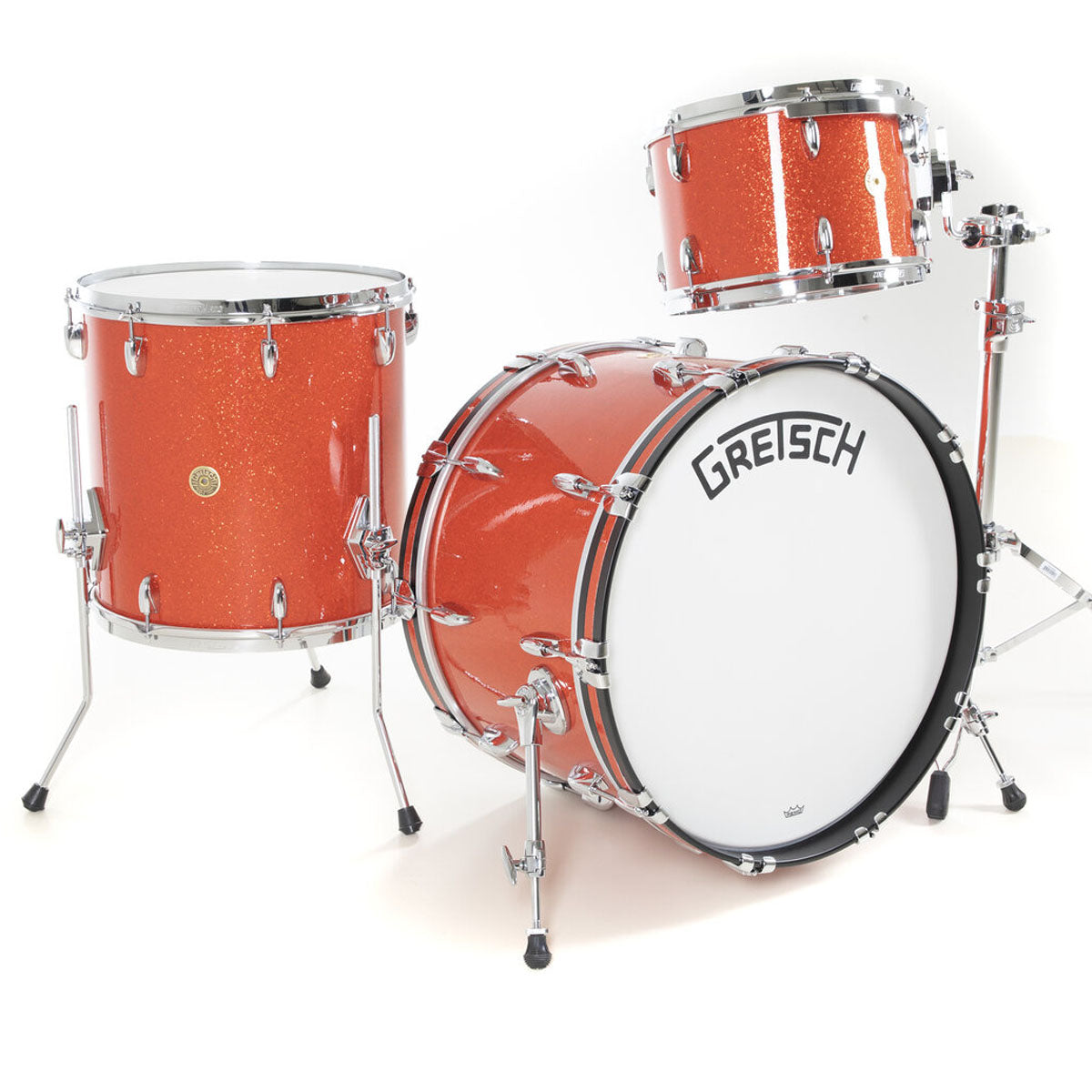 Gretsch USA Broadkaster Shell Pack in Tangerine Glass - 22"| 13"| 16"