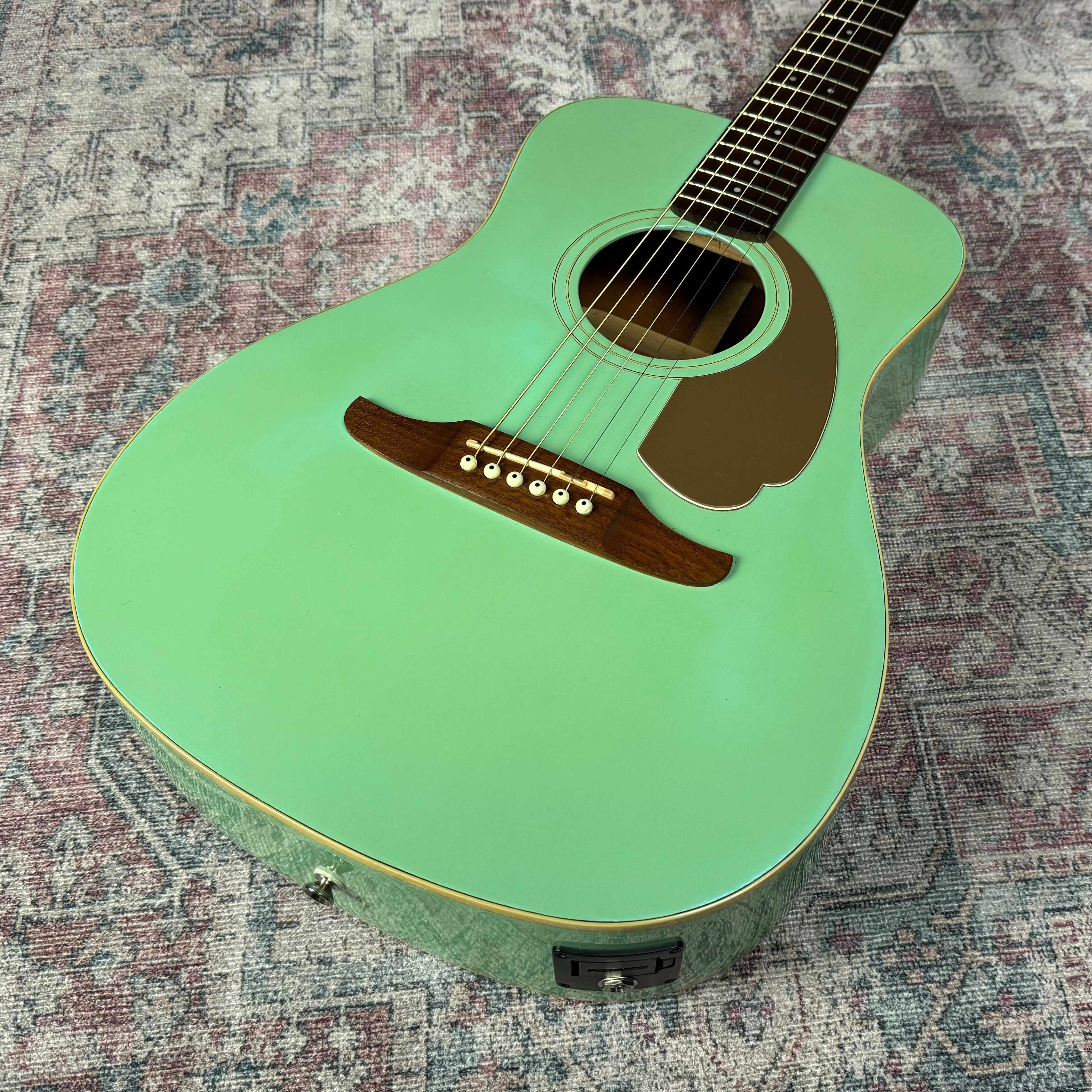 Fender Malibu Player FSR Electro Acoustic Guitar in Surf Green