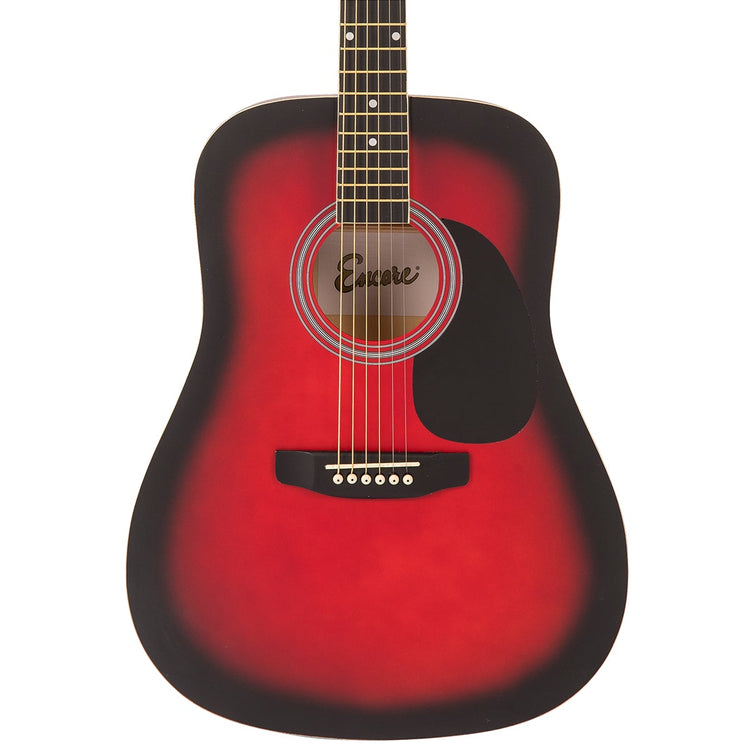 Encore Acoustic Guitar ~ Redburst