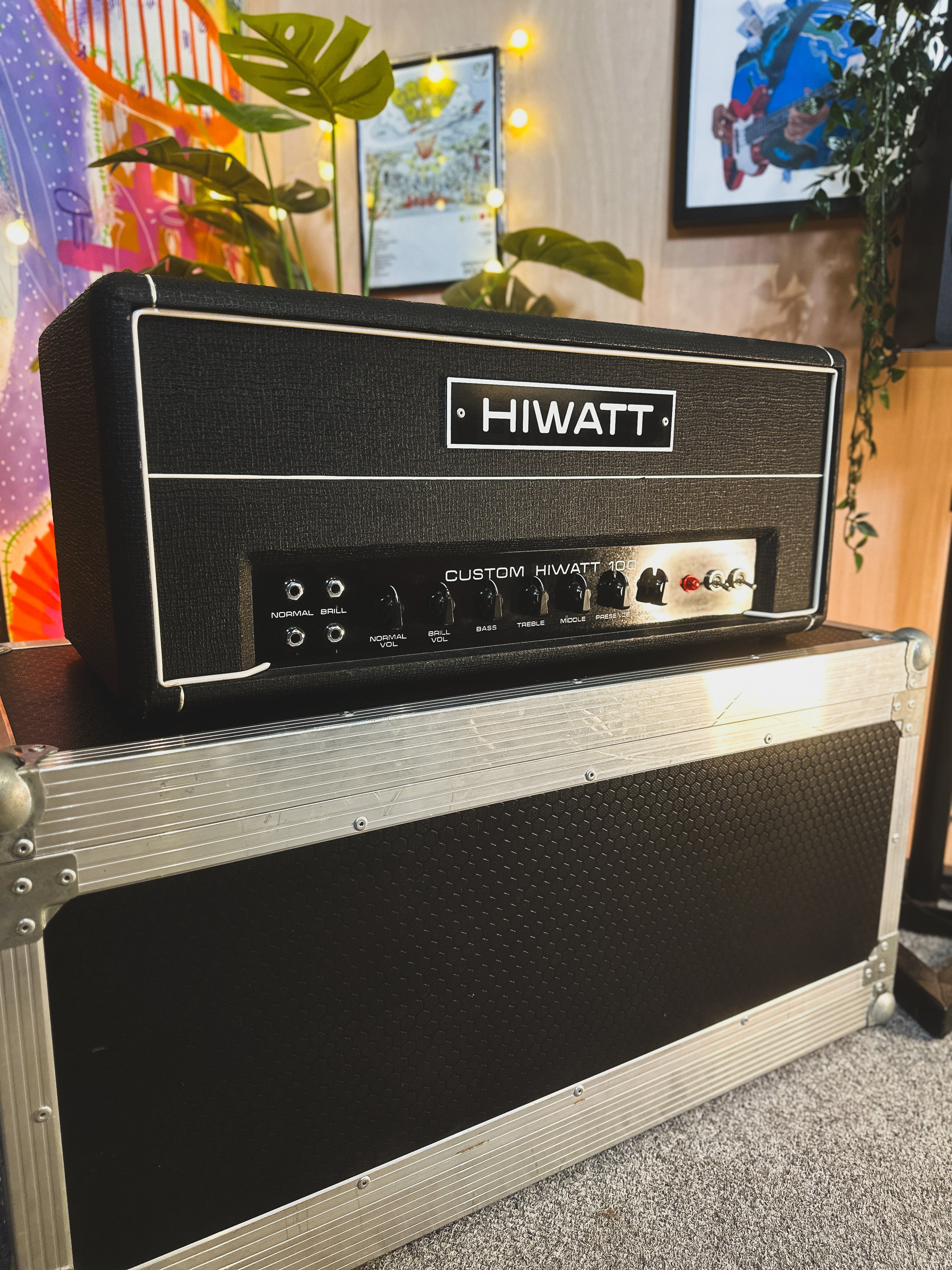 1975 Hiwatt DR103 Custom 100 Amplifier Head