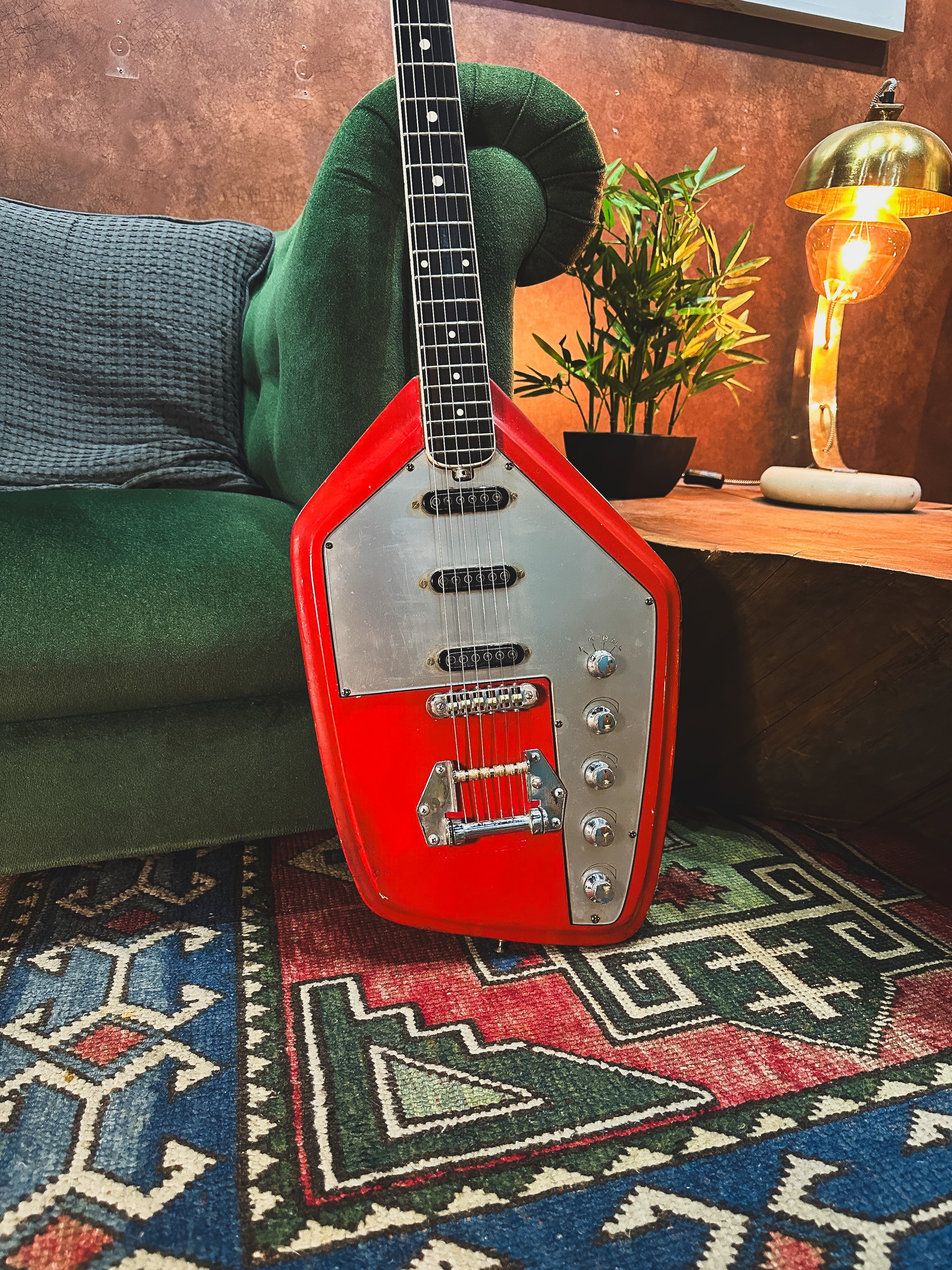 1960s (c) Boyfendery "Phantom" Style in Red (Made in Italy)