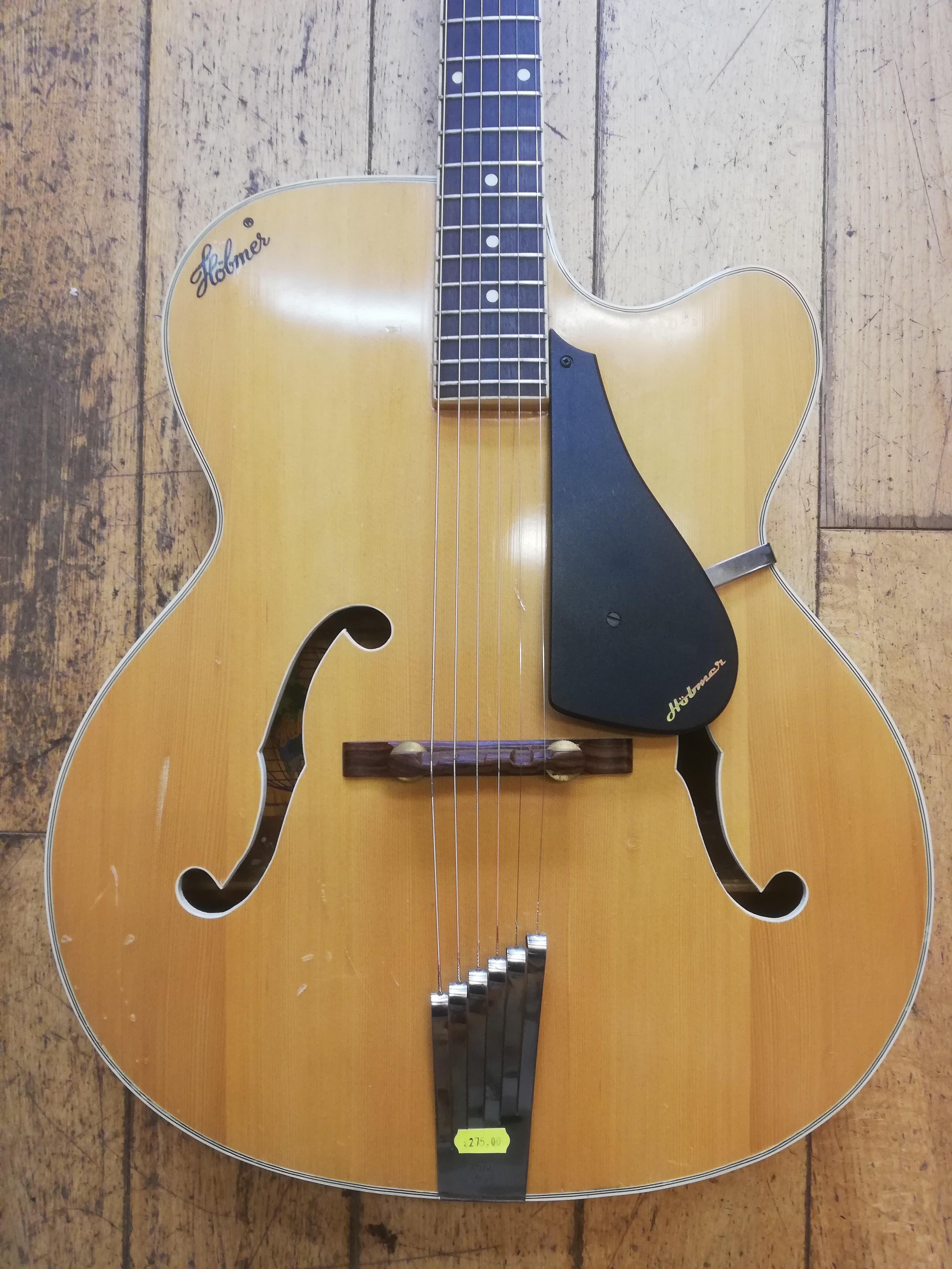 Hobmer Vintage Archtop Acoustic Guitar