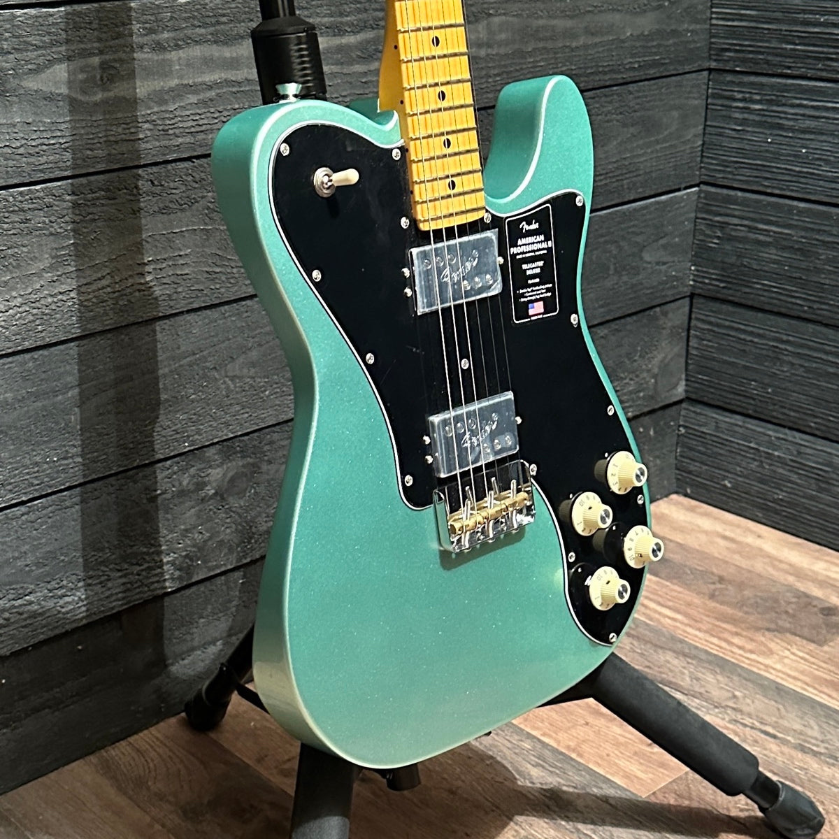 Fender American Professional II Telecaster Deluxe USA Electric Guitar - Mystic Surf Green