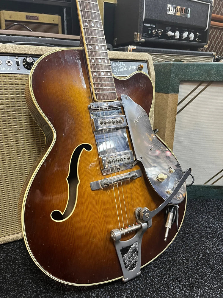 Hofner President Sunburst 1960 With Bigsby and Vintage Pickups