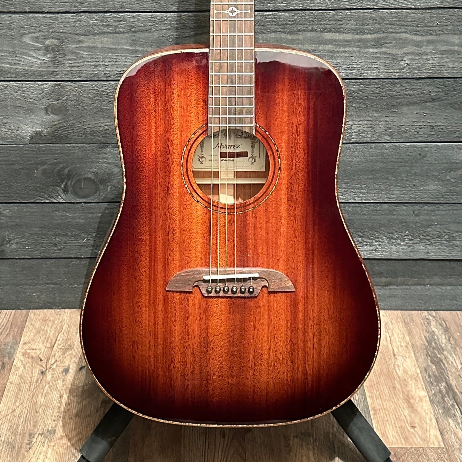 Alvarez MDA66SHB Masterworks All Solid Wood Dreadnought Acoustic Guitar - Shaddowburst