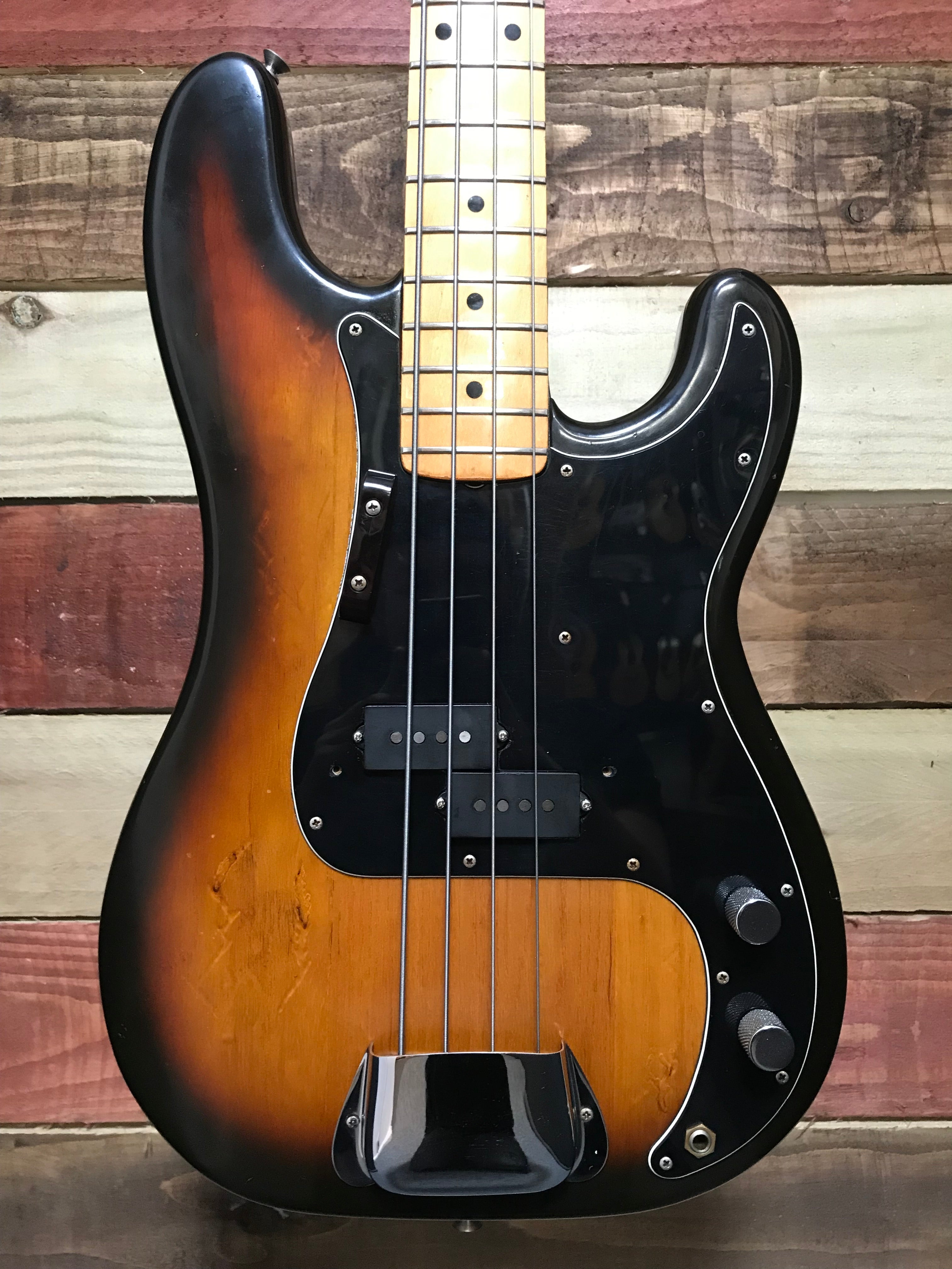 1978-81 Fender Precision Bass with Maple Fretboard Sunburst