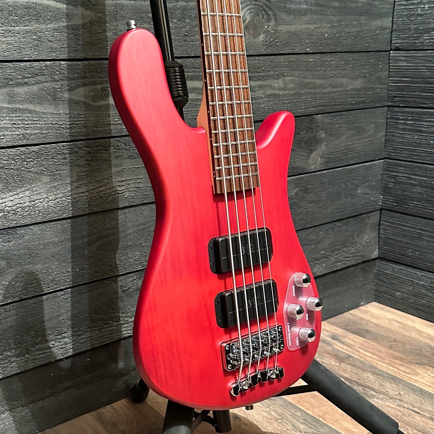 Warwick Rockbass Streamer Standard 5-String Electric Bass Guitar - Red