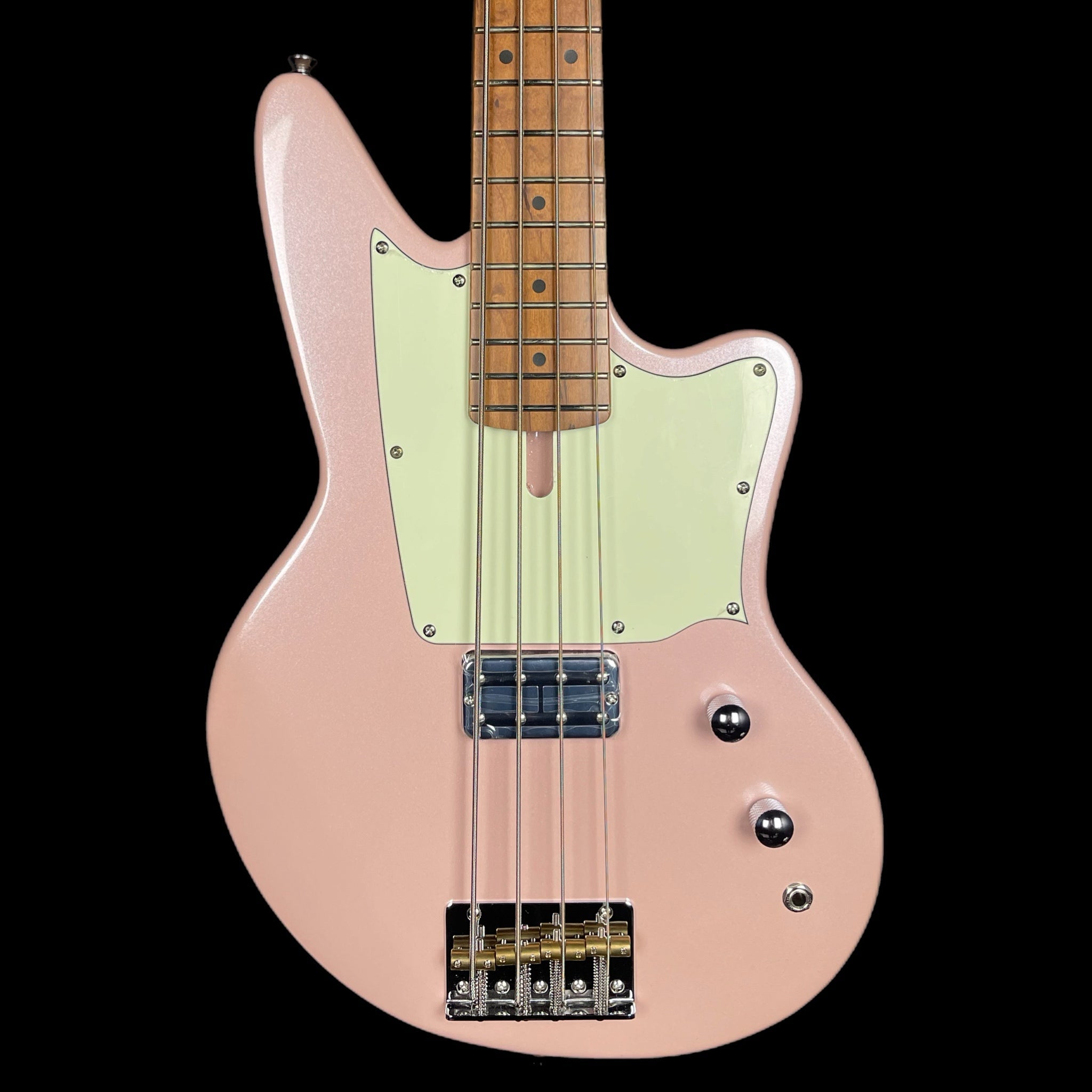 Ashdown The Capri Soap Short Scale Bass Guitar In Shell Pink - Roasted Maple