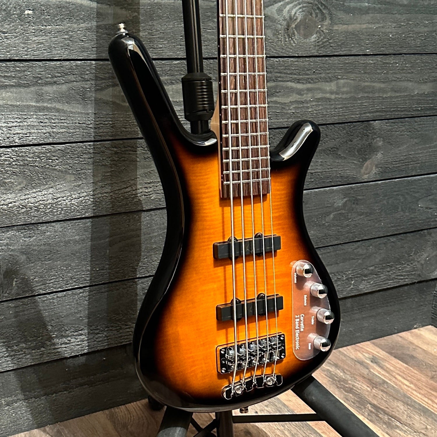 Warwick RockBass Corvette Classic 5 String Electric Bass Guitar - Sunburst