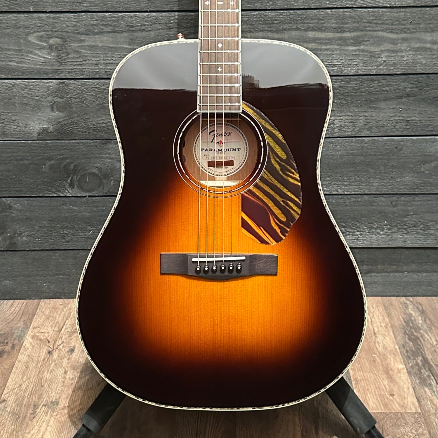 Fender PD-220E Dreadnought Acoustic Electric Guitar w/ Case - Sunburst