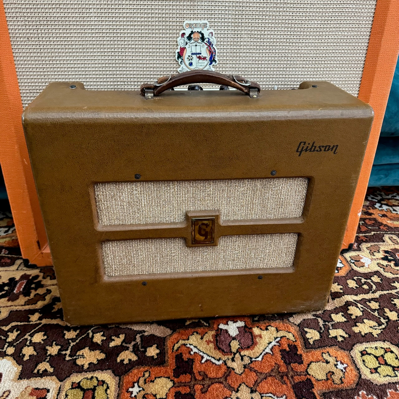 Vintage 1950s Gibson GA20 Brown USA Valve Amplifier Combo