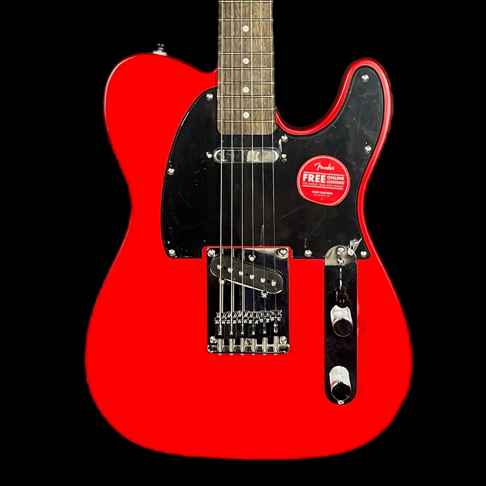 Squier by Fender Sonic Telecaster Electric Guitar, Laurel Fingerboard In Torino Red