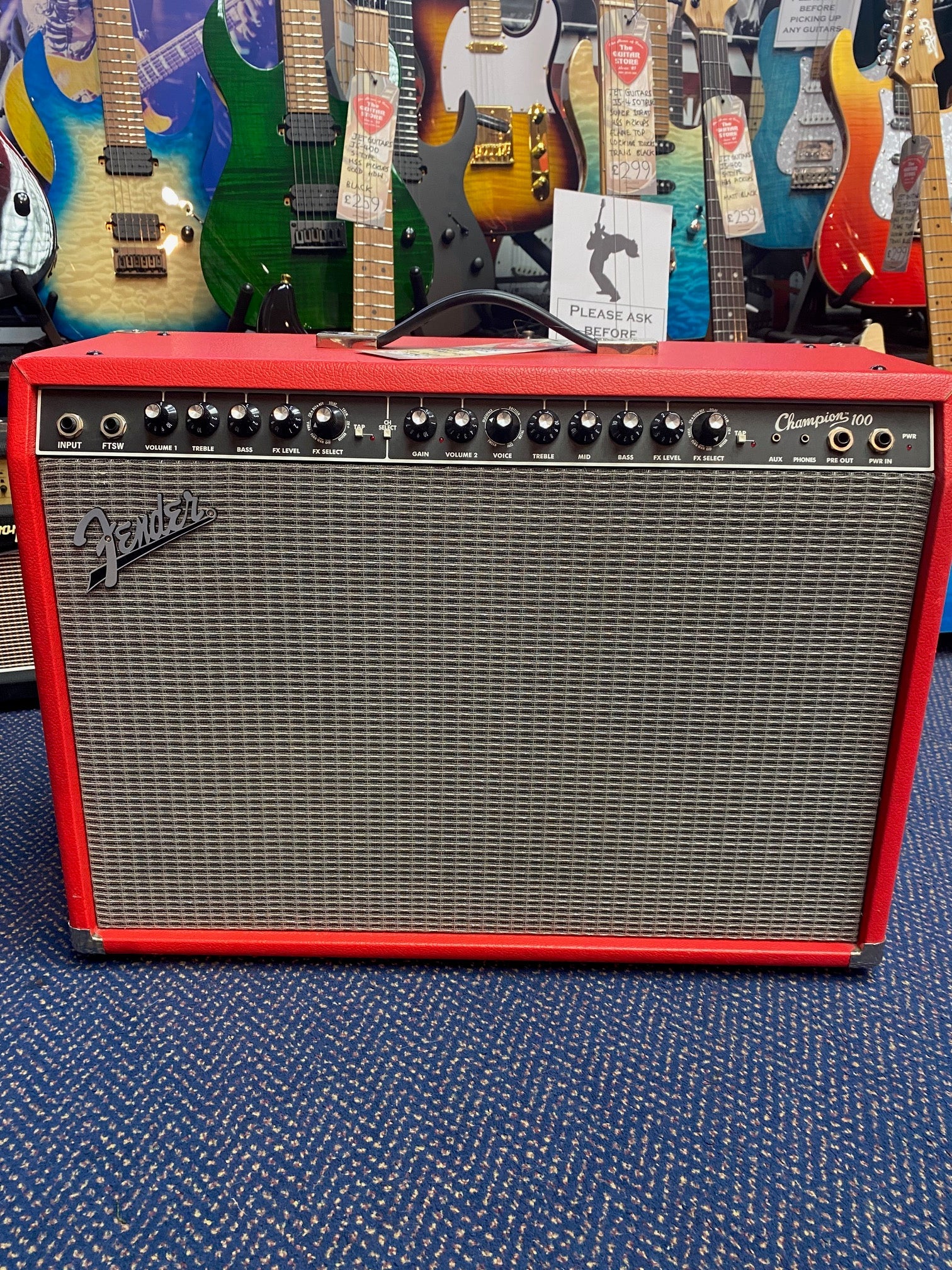 Fender Champion 100 2x12 Amp in Red Tolex Pre-owned