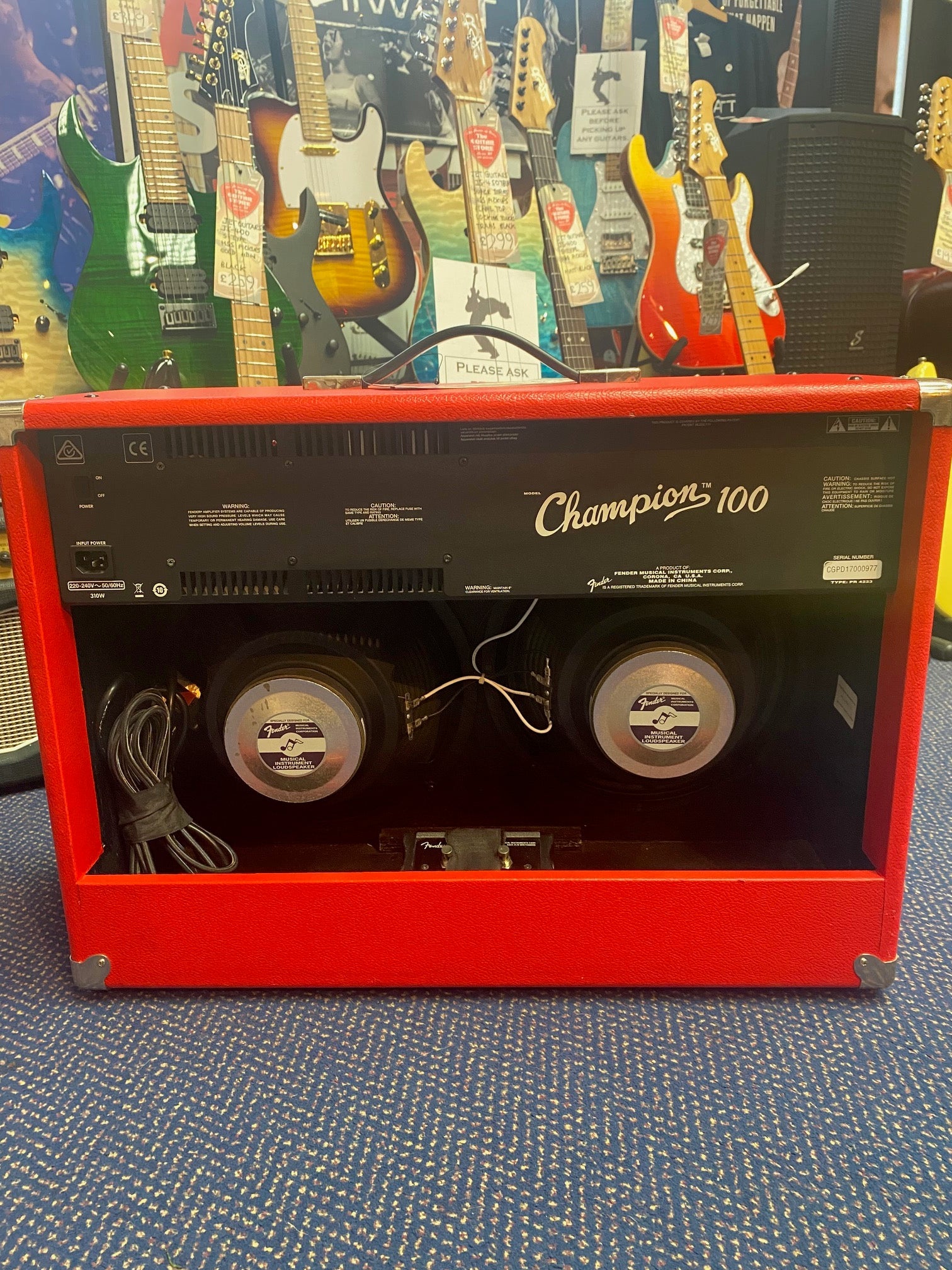 Fender Champion 100 2x12 Amp in Red Tolex Pre-owned