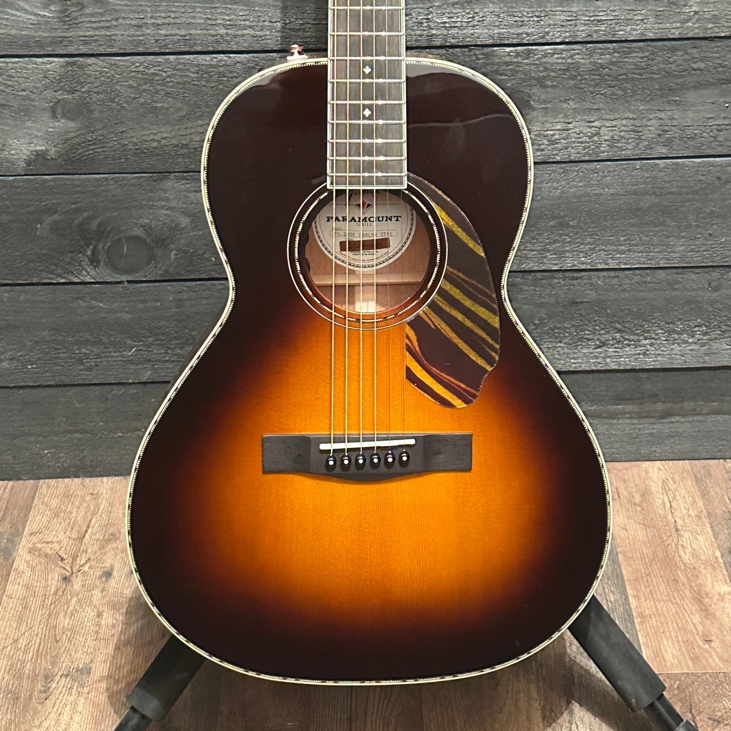 Fender PS-220E Paramount Parlor Acoustic Electric Guitar w/ Case - Sunburst