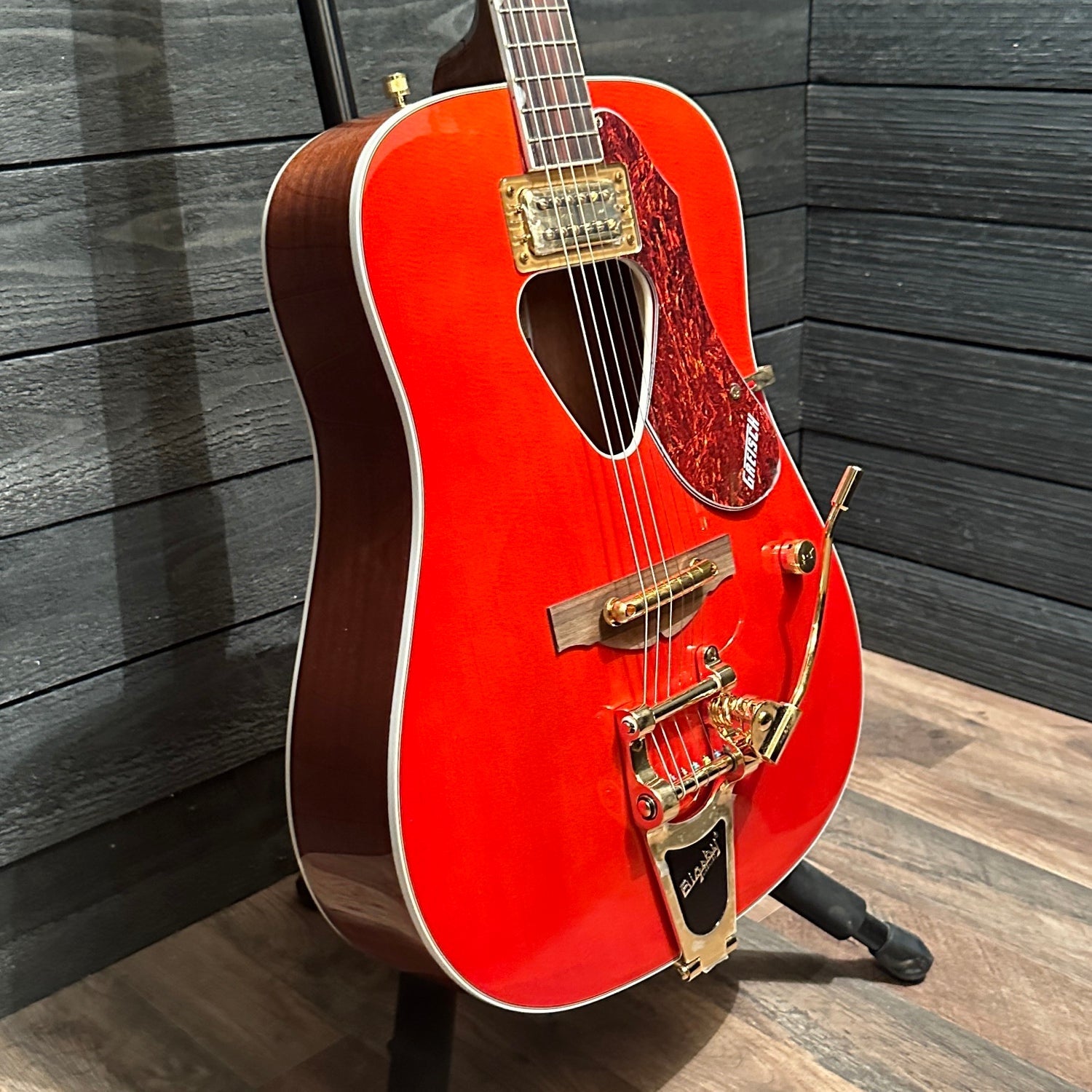 Gretsch G5034TFT Rancher Dreadnought with Bigsby Electric Guitar - Savannah Sunset