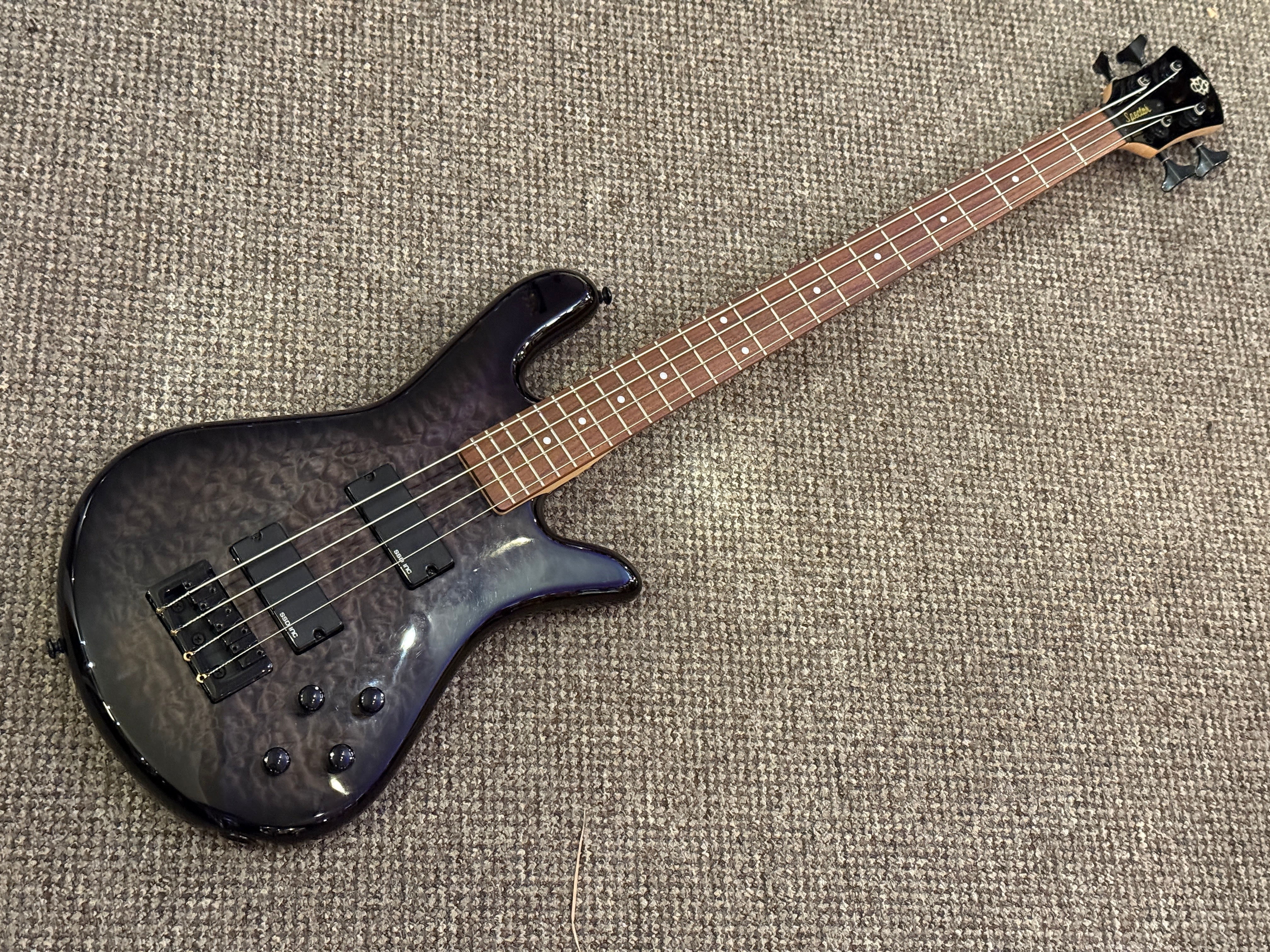 Spector 4 String Active Bass Trans Black