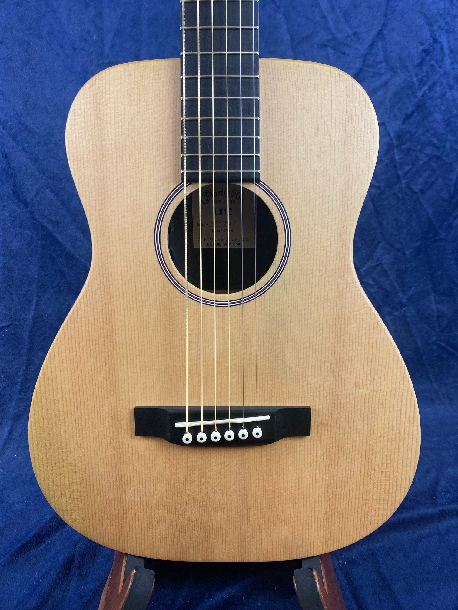 Martin LX1E Electro Acoustic Guitar in Natural with Gig Bag