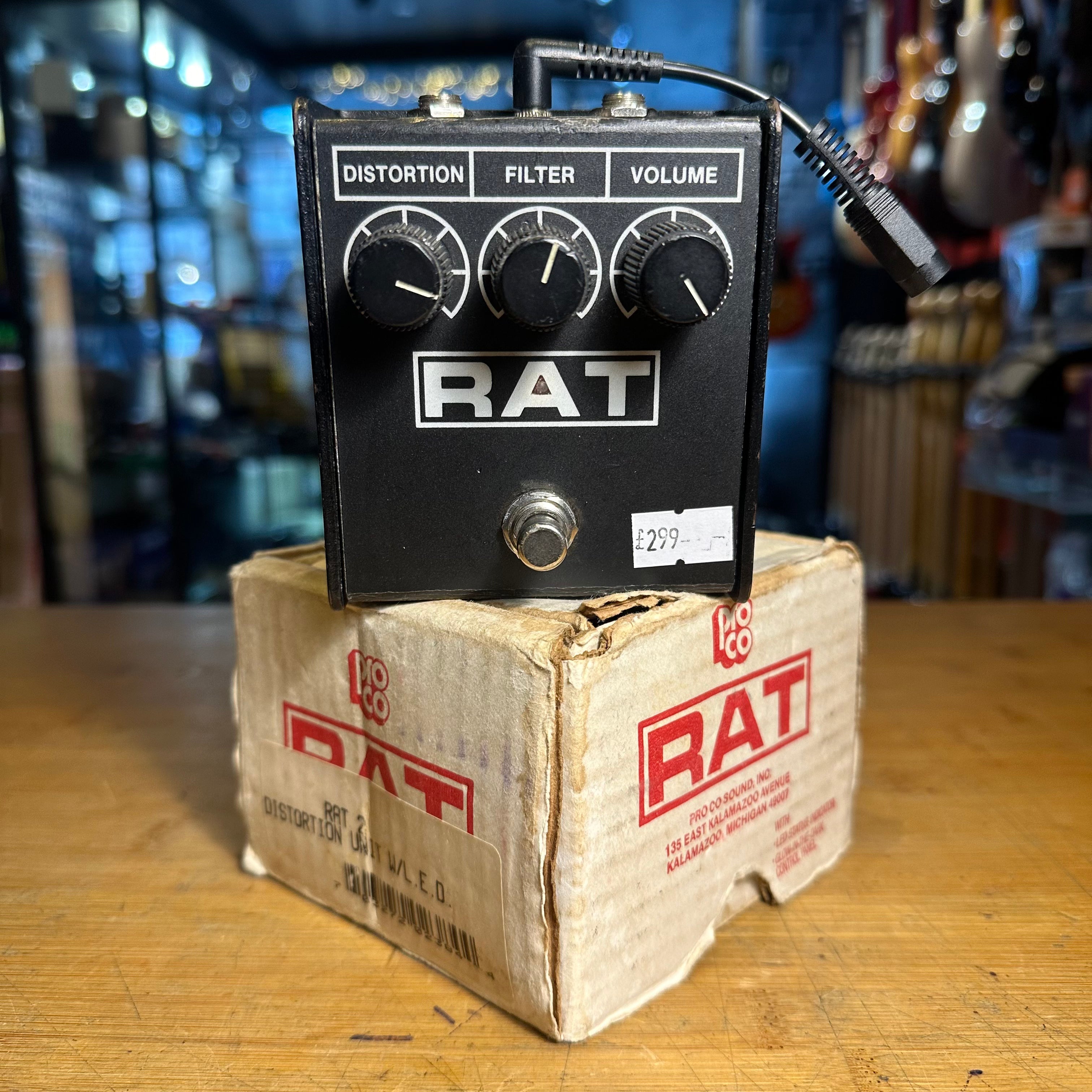 1980's Rat Distortion Pedal With Original Box - Preowned