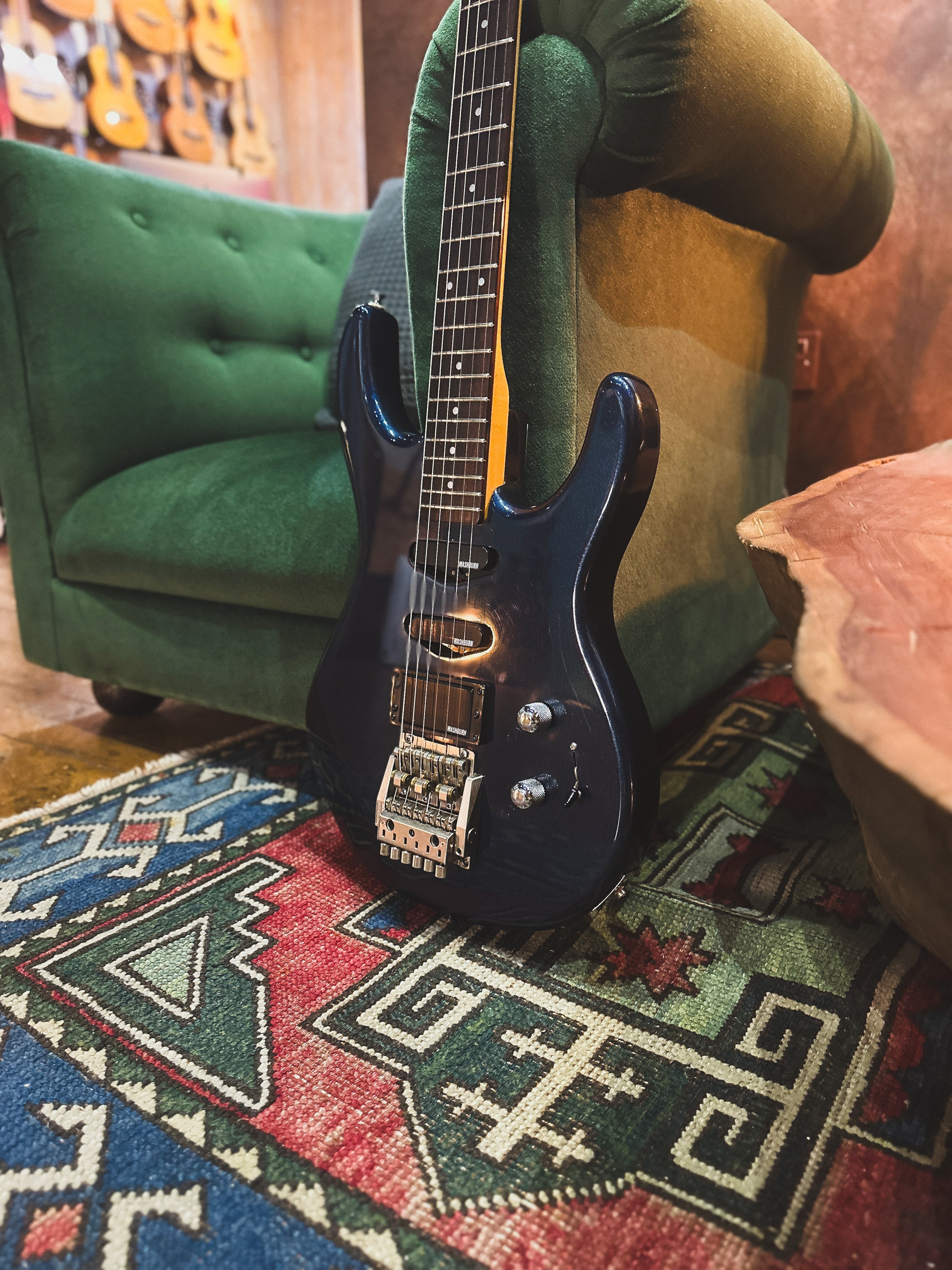 1980 (c) Washburn G-5V in Crackle Blue (w/ HC)