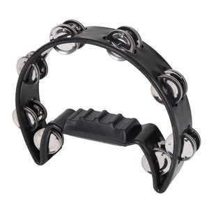 PP 1/2 Moon Tambourine Black