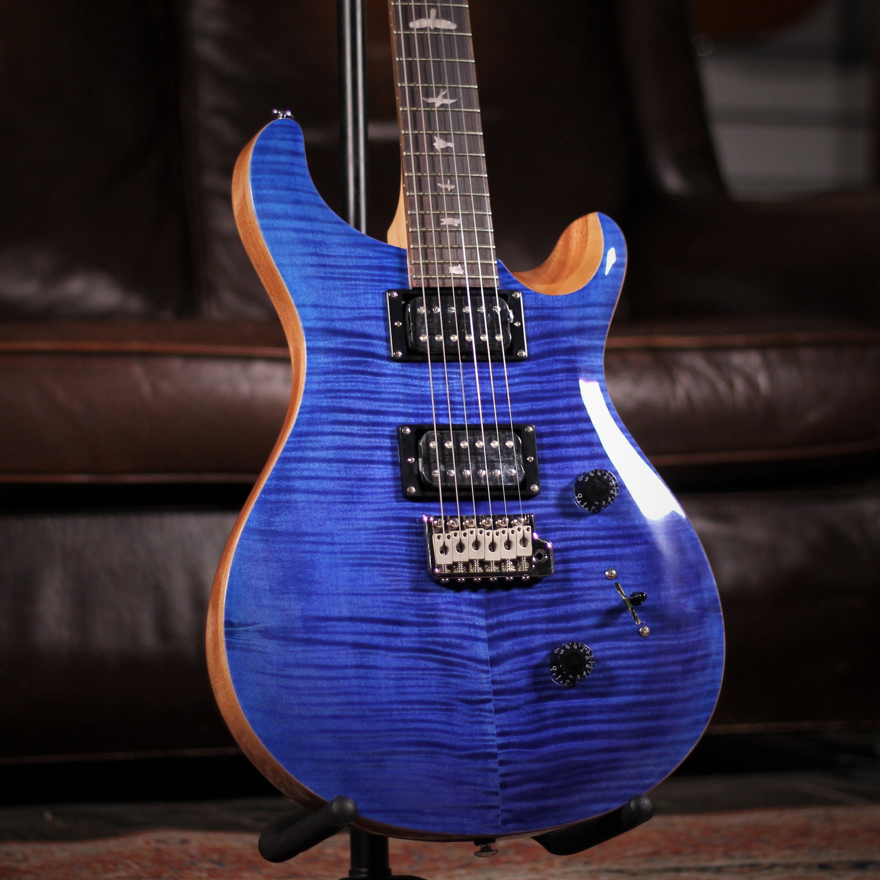 PRS SE Custom 24 Faded Blue angled