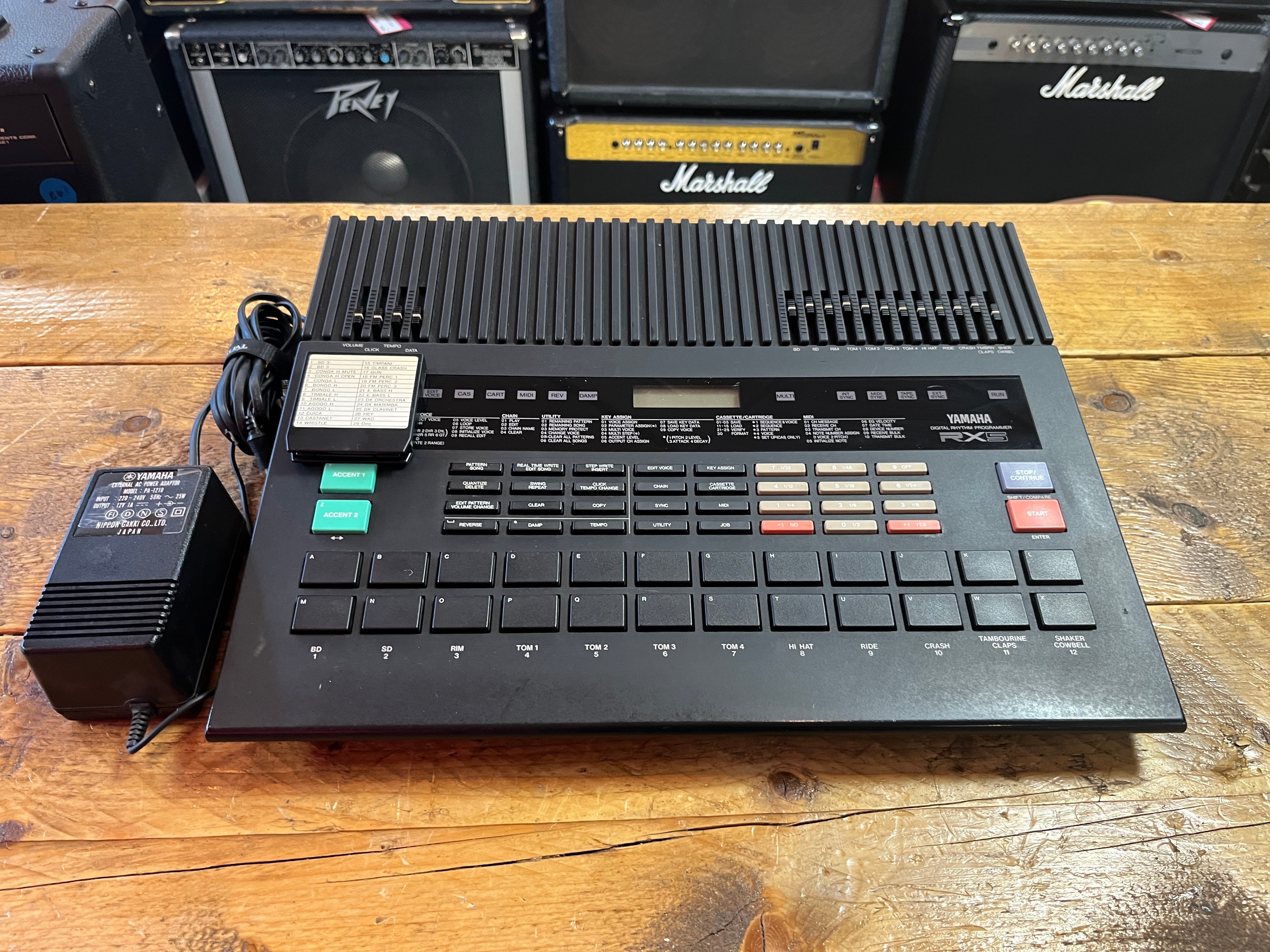 Yamaha RX5 Digital Rhythm Programmer 1986 - Black