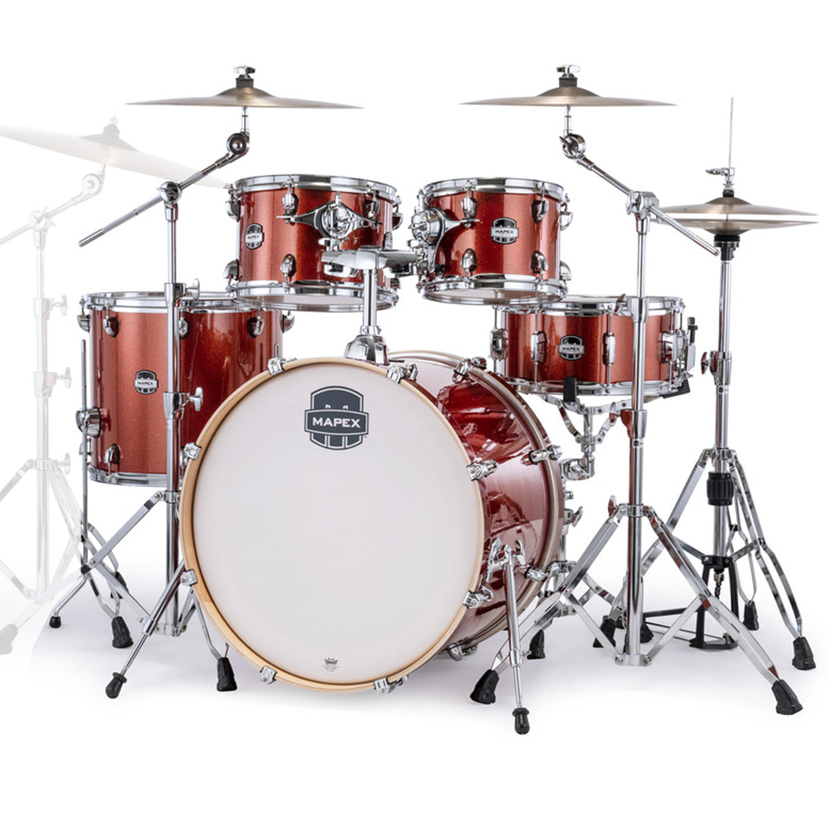 Mapex Mars Birch Rock Fusion Kit Inc. Hardware & Cymbals