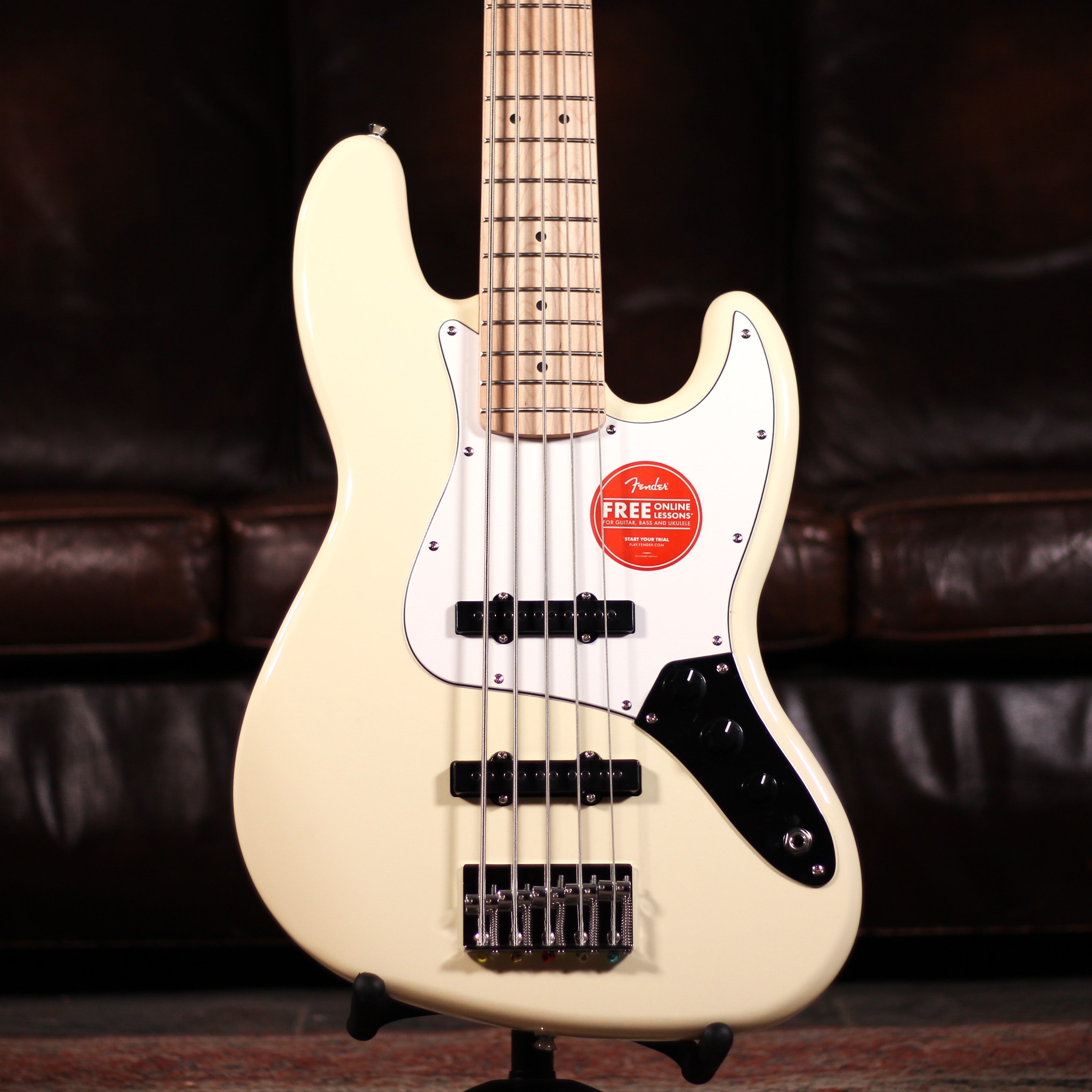 Squier Affinity Jazz Bass V MN Olympic White