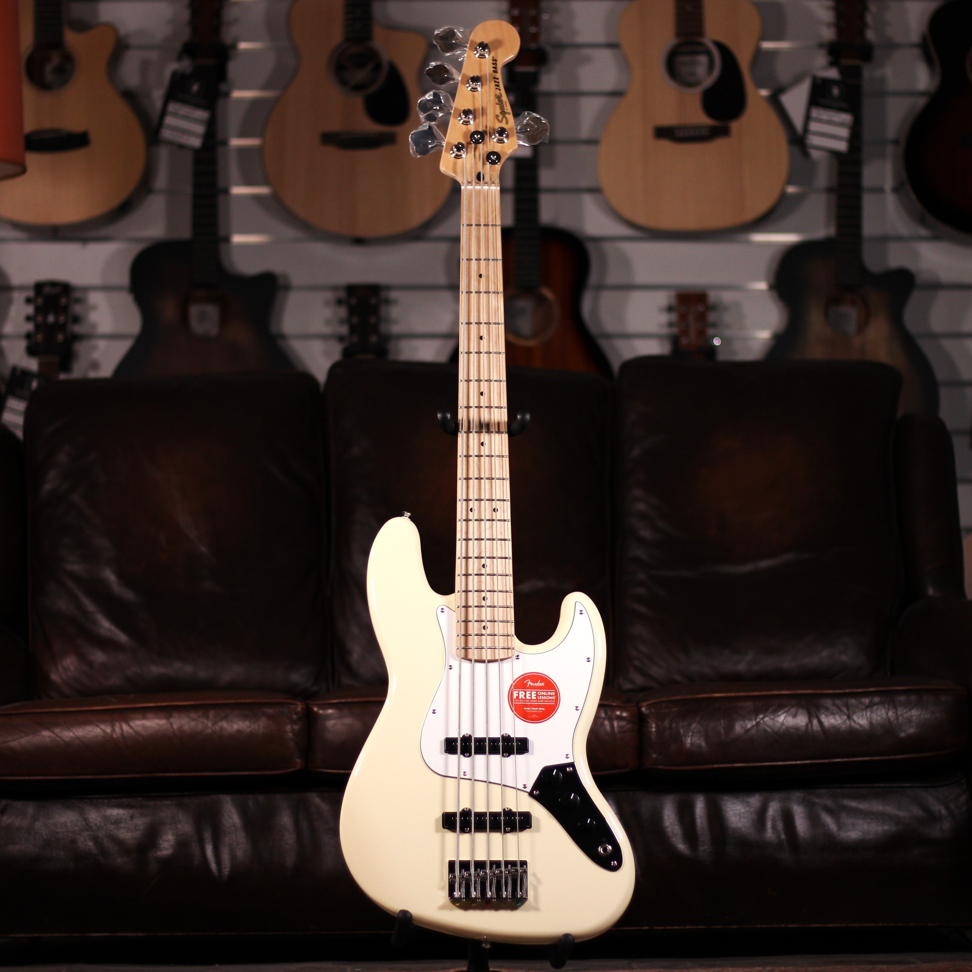 Squier Affinity Jazz Bass V MN Olympic White