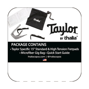 Taylor® by Thalia Black Chrome Capo ~ 900 Series Ascension Fingerboard Marker Inlay