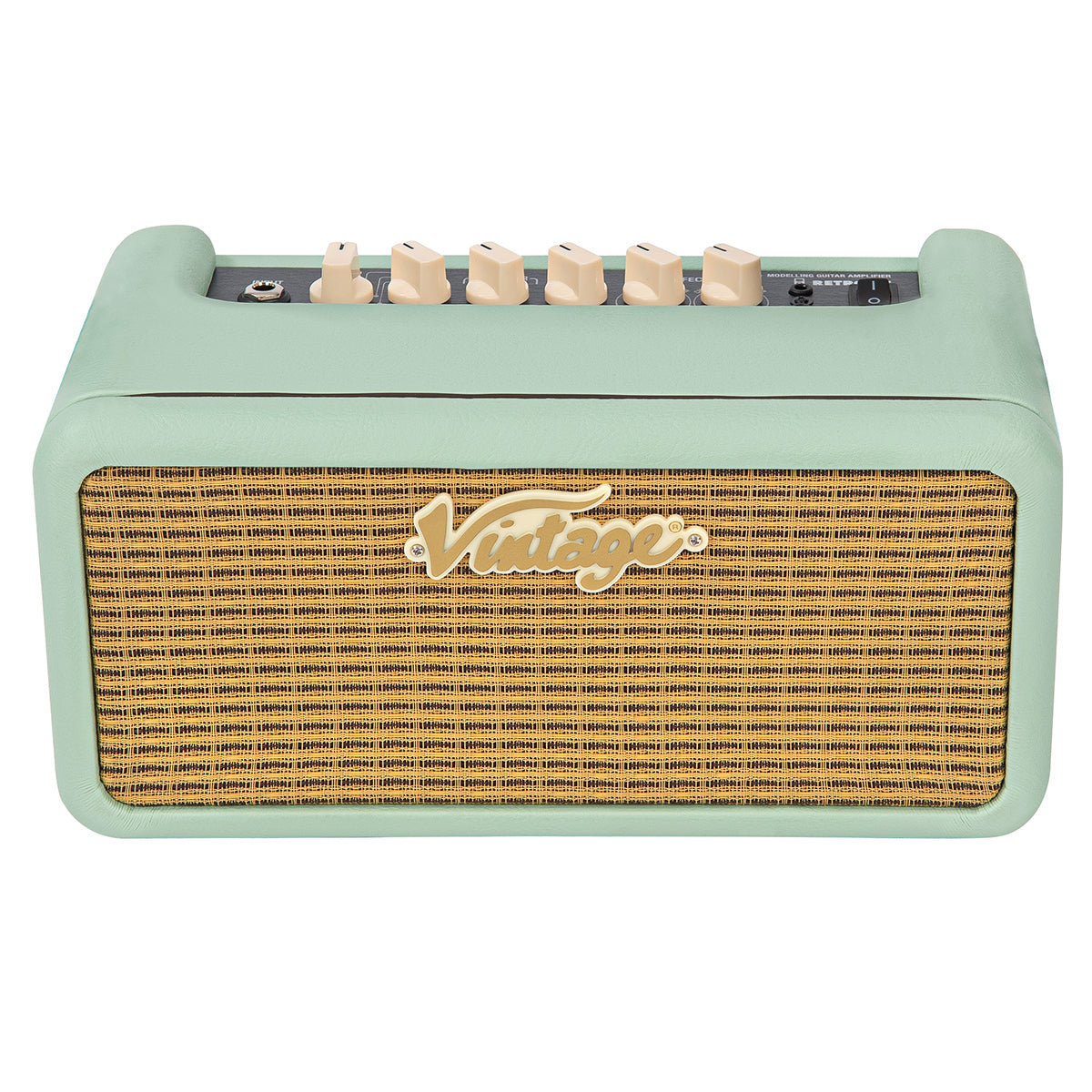 Vintage Retro 15 Guitar Amplifier with DSP ~ Mint Green