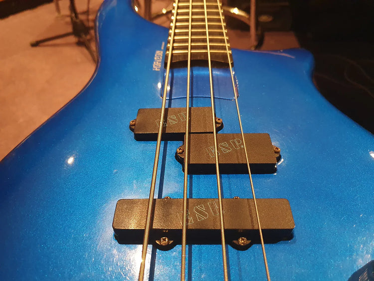 ESP Horizon Bass Custom Shop 4-String Electric Blue Metallic Japanese