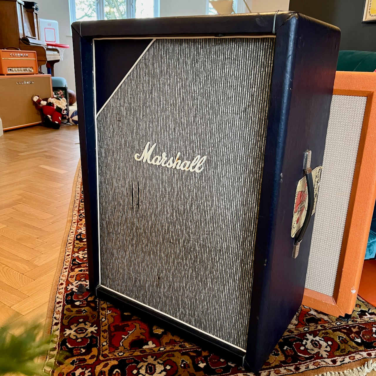 Vintage 1967 Marshall Pinstripe 1x18 Goodmans Audiom Cabinet