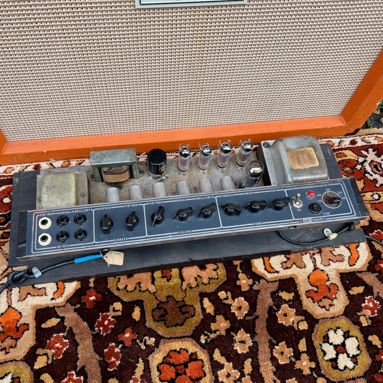Vintage 1964 Vox AC30 Grey Top Boost Valve Amplifier Chassis