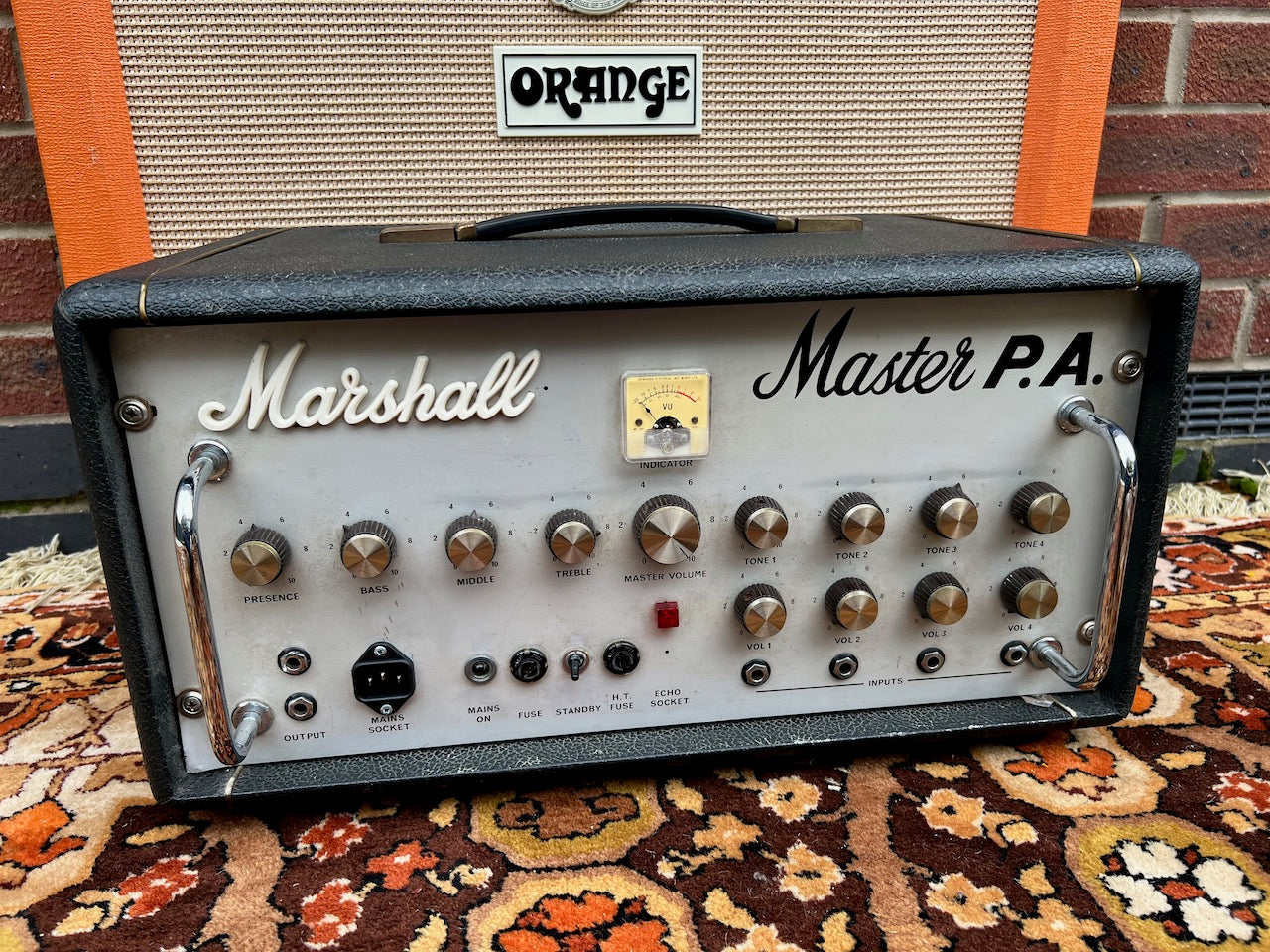 Vintage 1973 Marshall Master PA 100w JMP Valve Amplifier Head