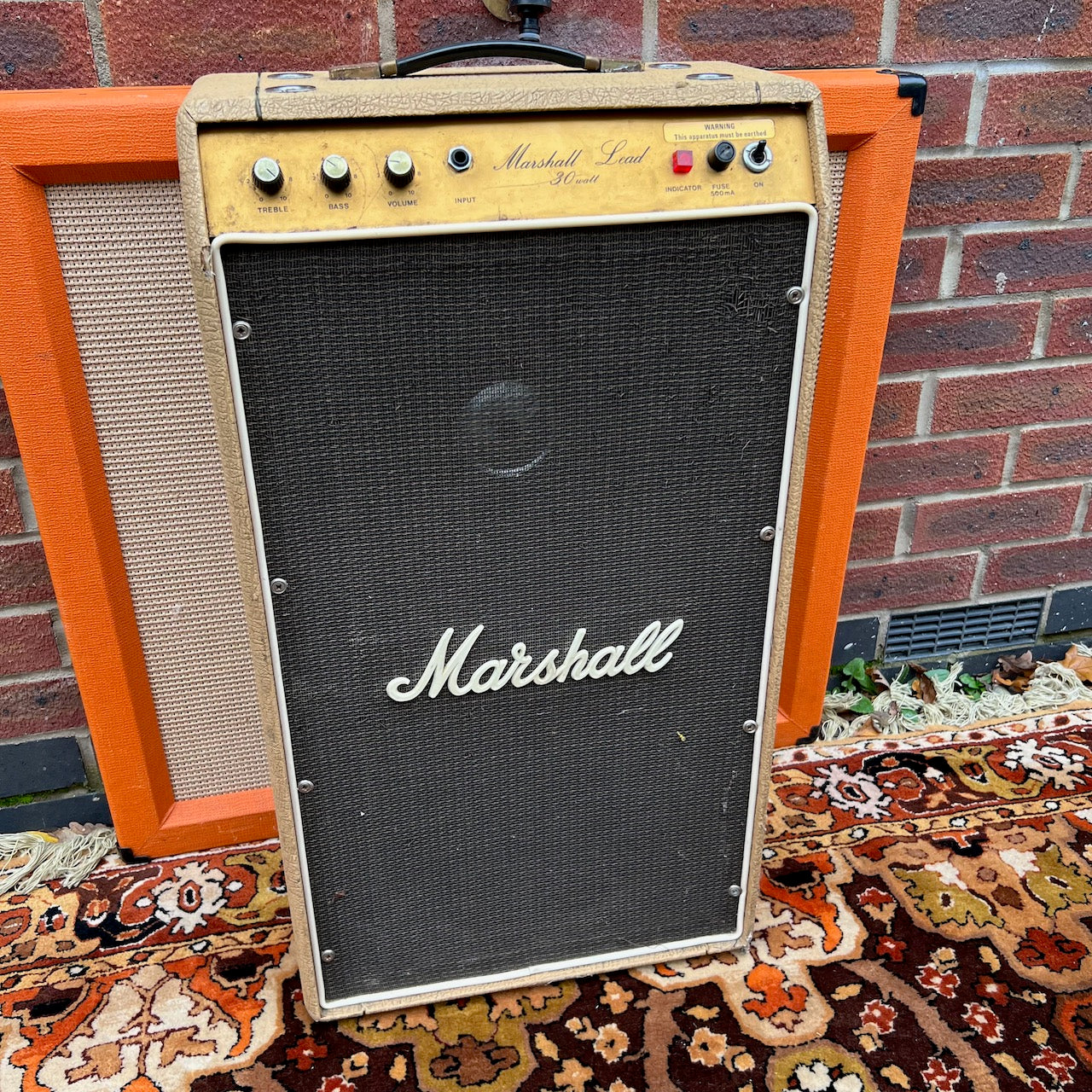 Vintage 1977 Marshall Lead 30 Fawn 2x12 Amplifier Combo LMS