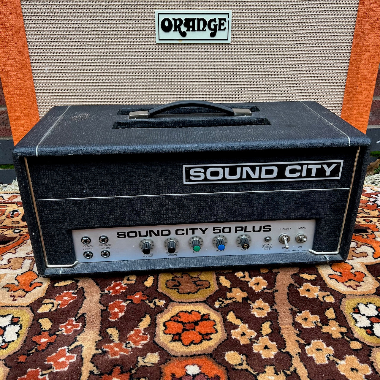 Vintage 1970s Sound City 50 B50 Bass Amplifier Head