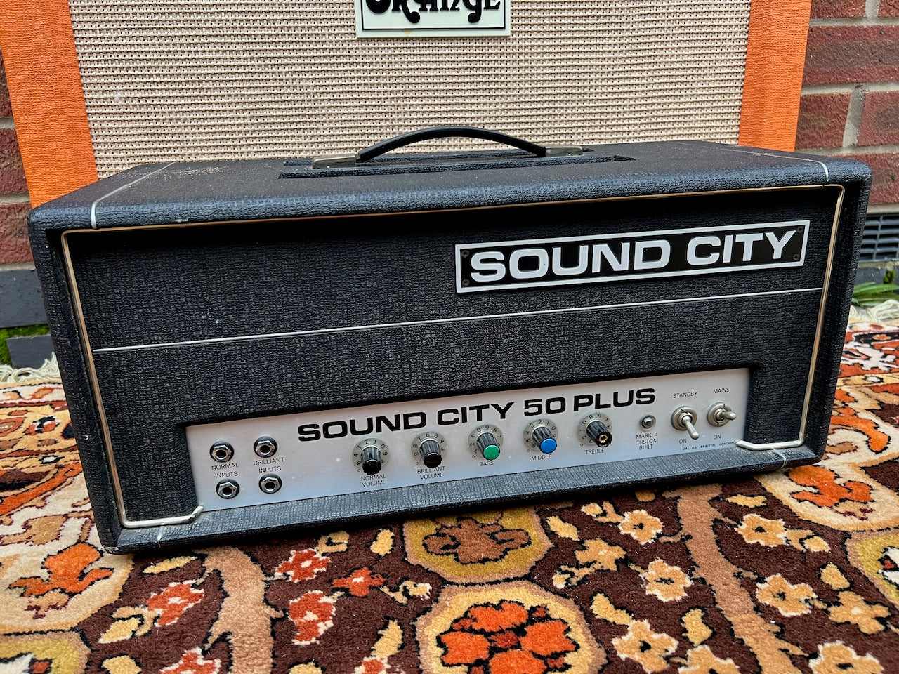 Vintage 1970s Sound City 50 B50 Bass Amplifier Head