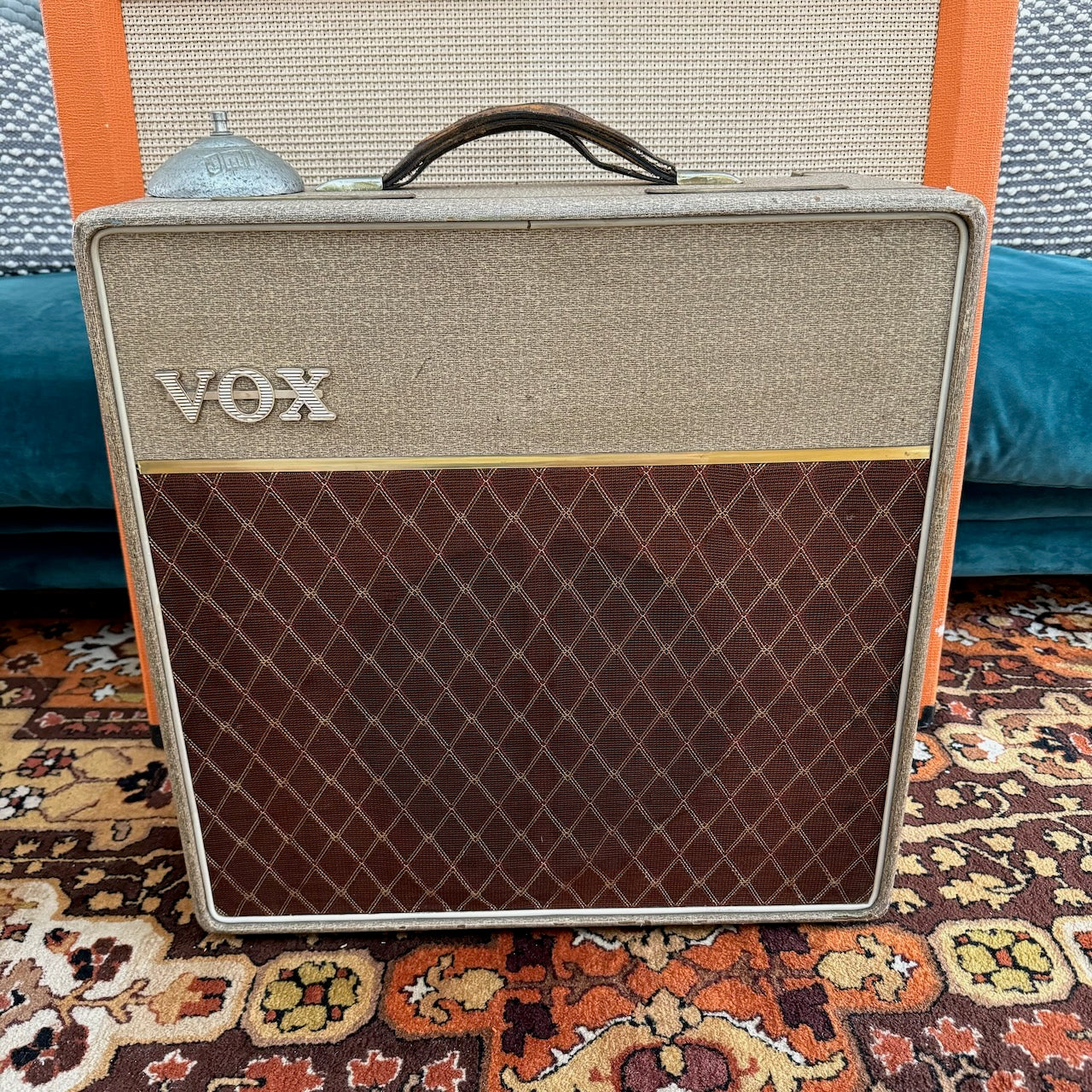 Vintage 1962 Vox AC15 Single Fawn 1x12 Amplifier Combo