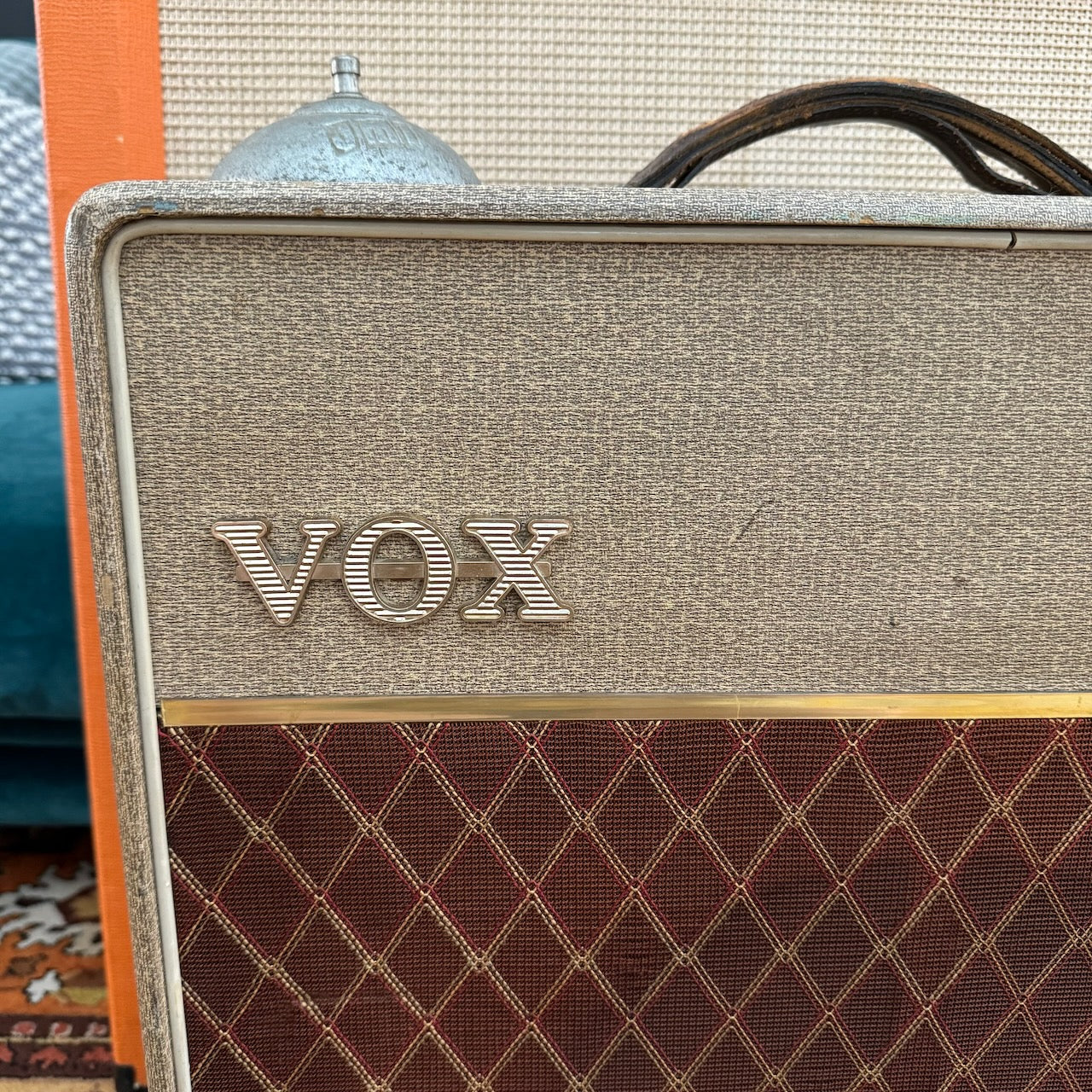 Vintage 1962 Vox AC15 Single Fawn 1x12 Amplifier Combo