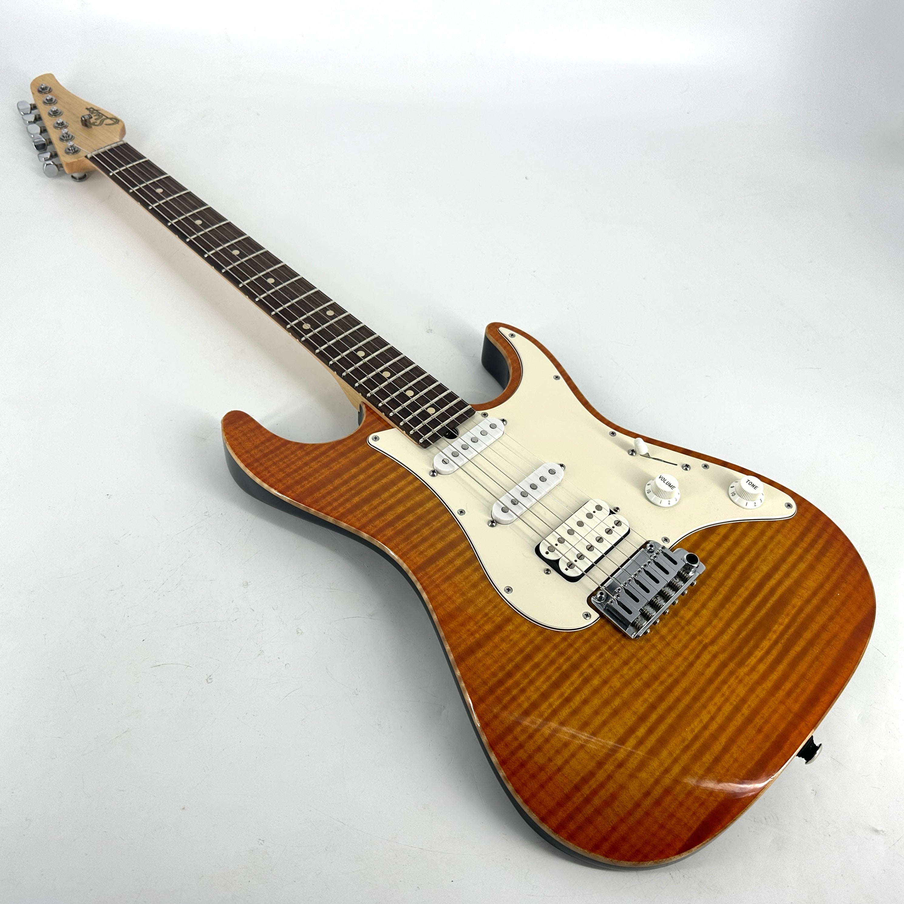 2009 Suhr Pro Series S3 - Trans Amber Burst